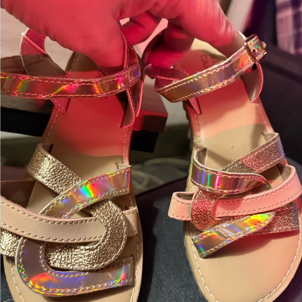 Harper Canyon Gold and Iridescent Sandals